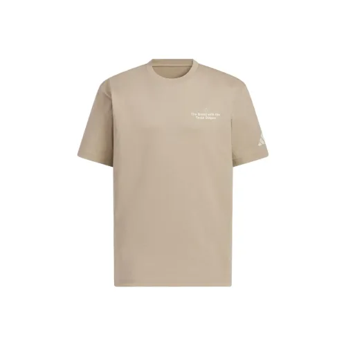 Adidas GFX Короткий рукав футболка мужская цвет белый умбра коричневый