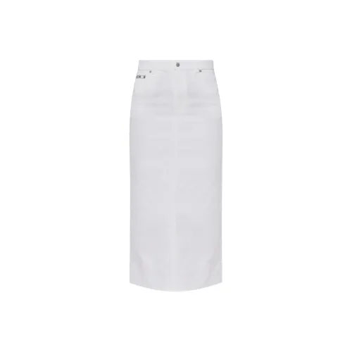 MOSCHINO FW24 Denim Длинная Юбка Женская Белая