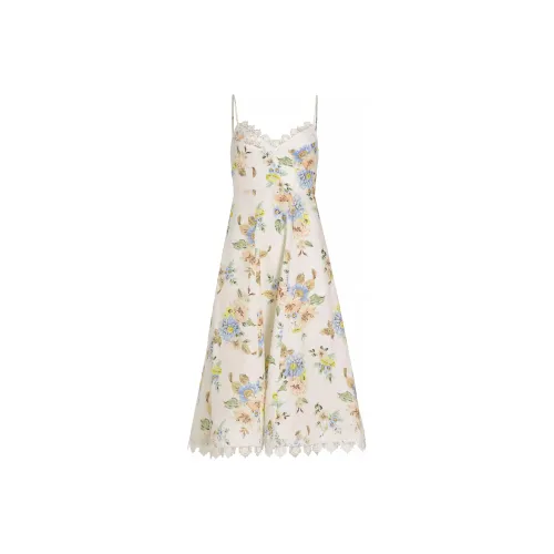 Zimmermann Slip Платье Женское Белое