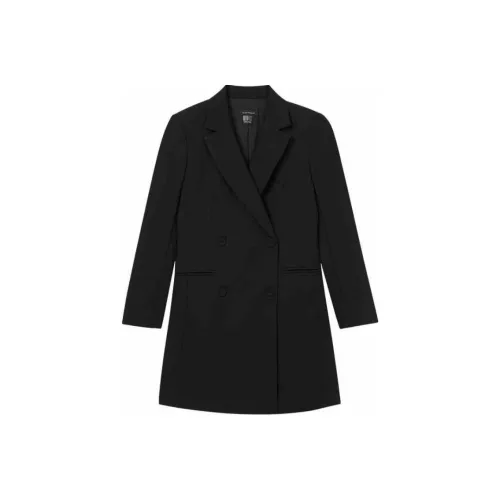 CLUB MONACO Длинное платье с длинными рукавами женское черное