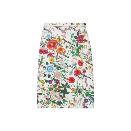 GUCCI x Balenciaga The Hacker Project Повседневный Длинный Юбка Женские Цвет Слоновая кость