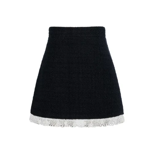 MIU MIU Повседневные короткие юбки Женские Черный
