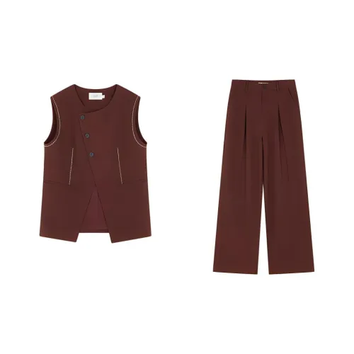 Mo Han Yi Mei Повседневный костюм женский темно-красный