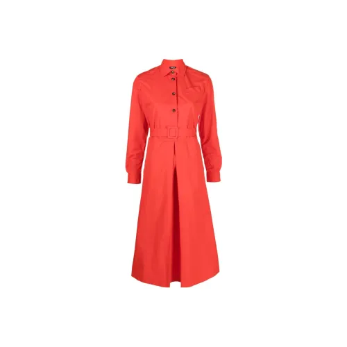 KITON Red Chestnut Женские Длинные Рукава Платья