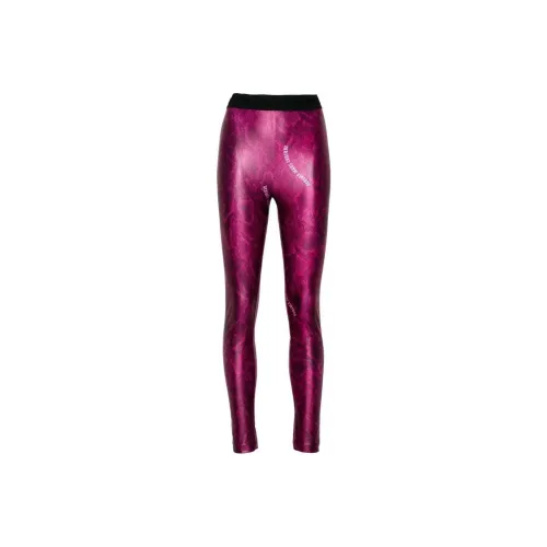 VERSACE JEANS COUTURE SS24 Leggings Женские Фуксия