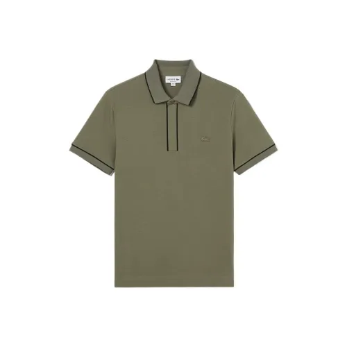 LACOSTE Collaboration SS24 Поло Мужское Армейский Зеленый