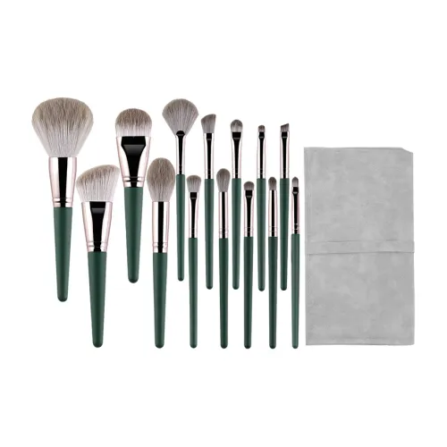 FANLUOKE Зеленый Облако Набор Кистей для Макияжа Контуринг Основа Мягкий Цвет Кожи Дружелюбный Контуринг Форма 14 шт