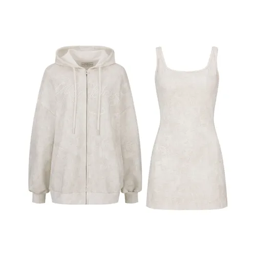 Girly Fancy Club Повседневный Костюм Женский Абрикос Серый