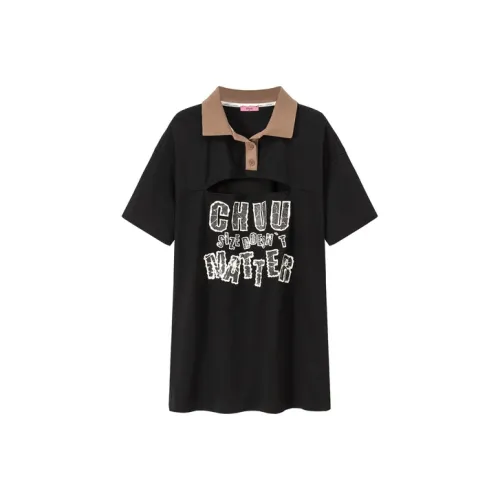 CHUU Женские Платья с Короткими Рукавами