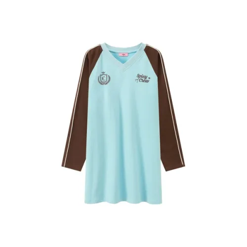 CHUU Длинное платье с длинными рукавами женское