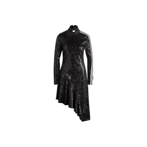 adidas originals Black Женские Длинные Рукава Платья