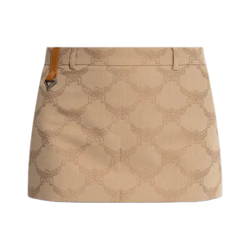 MCM SS25 Повседневные шорты Женские Бежевые