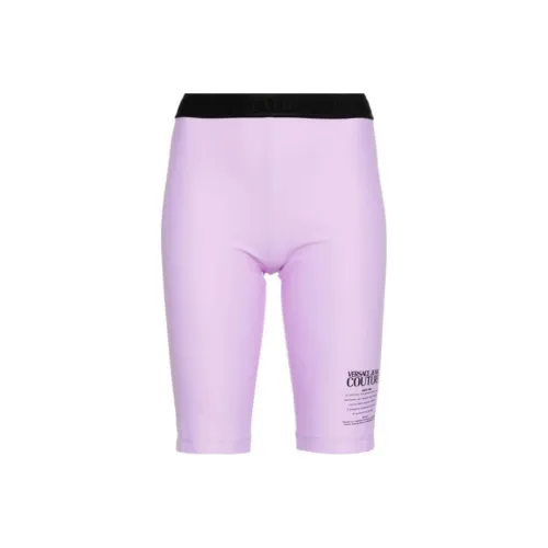 VERSACE JEANS COUTURE Повседневные шорты женские фиолетовые