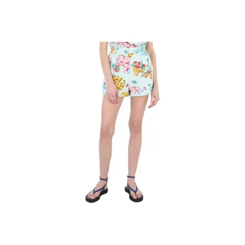 MOSCHINO Повседневные шорты женские светло-синие