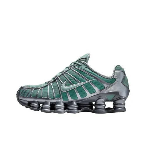 Nike Shox TL Series Slip-resistant Abrasion-resistant Low-top Беговые кроссовки Женские Зеленые