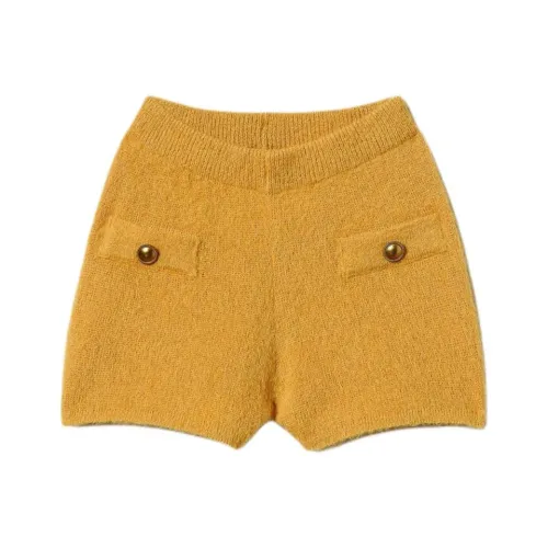 TWINSET Milano FW24 Повседневные шорты Женские Желтые