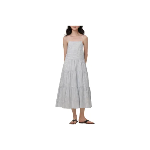 NICE PEOPLE Топ на бретелях Длинная Юбка Женская Синяя Белая