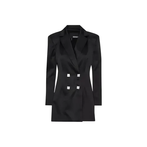 Rotate Длинное платье с длинными рукавами женское черное