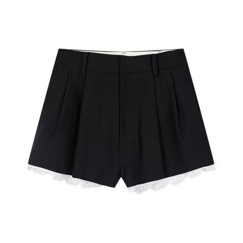 UOOYAA Черные Женские Повседневные Шорты