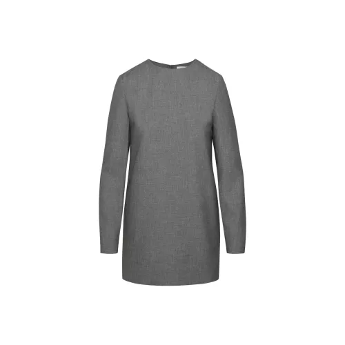 ARITZIA FW24 BABATON Gaia Платье Длинное с длинными рукавами Платье Женское Heather Charcoal Stone Phoebe Brunell Уголь