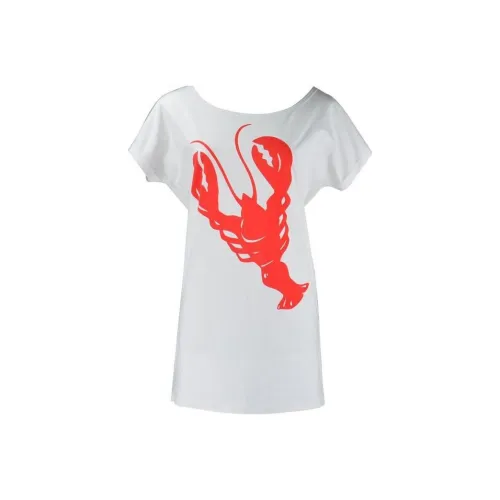 COTTON REPUBLIC Белое Женское Короткое Платье с Рукавами