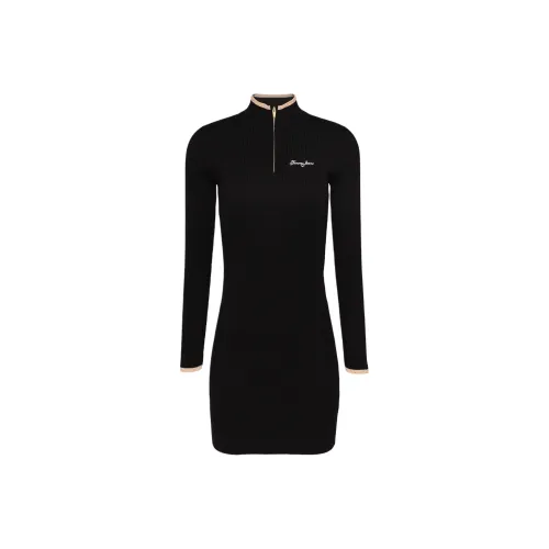 Tommy Hilfiger Длинное платье с длинными рукавами женское черное