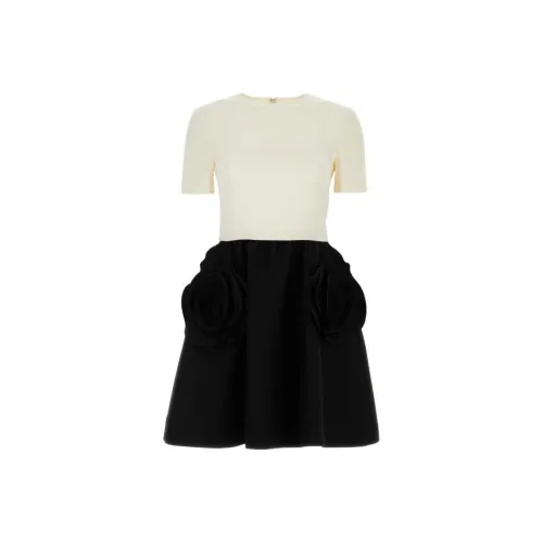 Valentino FW23 Короткий рукав Платье Женское Многоцветное