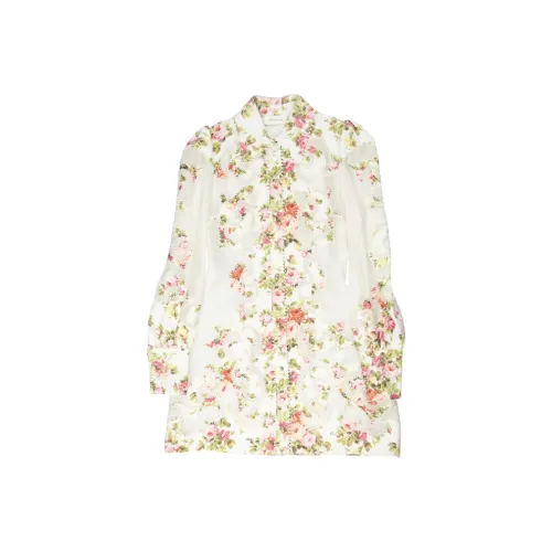 Zimmermann SS252 Длинное платье с длинными рукавами женское многоцветное