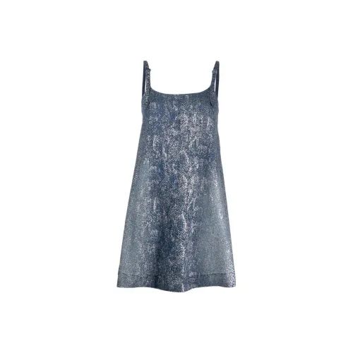 VERSACE JEANS COUTURE SS24 Slip Платье Женское Синее