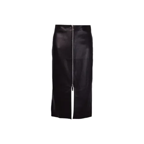 ISABEL MARANT Черные Женские Кожаные Длинные Юбки