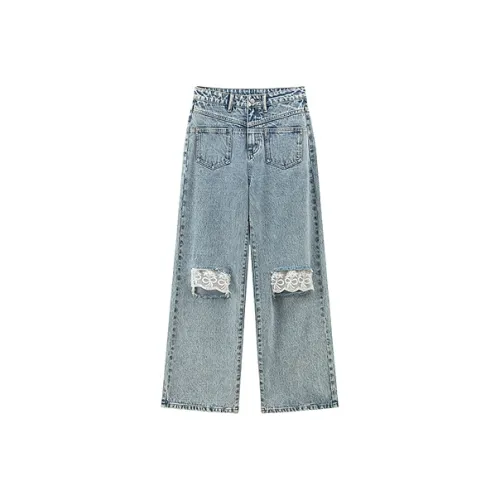 CHUU Джинсы Женские Светлый Деним