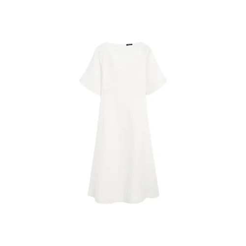 Massimo Dutti Короткий рукав Платье Женское Белое
