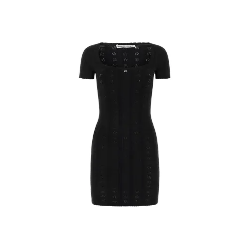 alexander wang Black Женские Короткие Платья с Рукавами