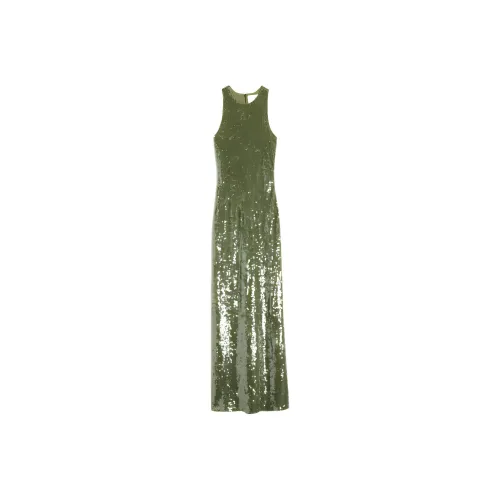 AMIPARIS SS24 Без рукавов Платье Женское Оливковый