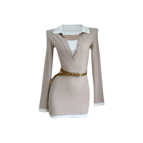 TORIGHT Длинное платье с длинным рукавом женское