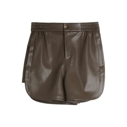 ELLE Повседневные шорты Женские Кофе