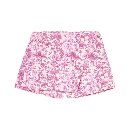 Maje Повседневные шорты женские розовый ткань с принтом Ruoyi