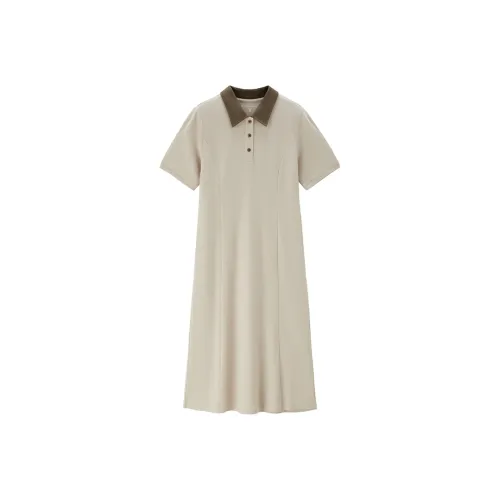 Giordano Короткий рукав Платье Женское