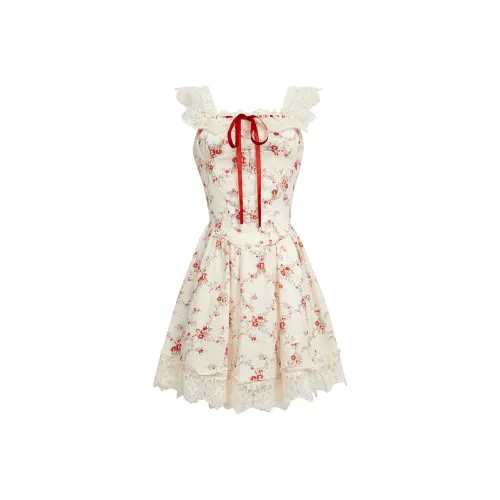 Local Gal Короткий рукав Платье Женское Абрикос