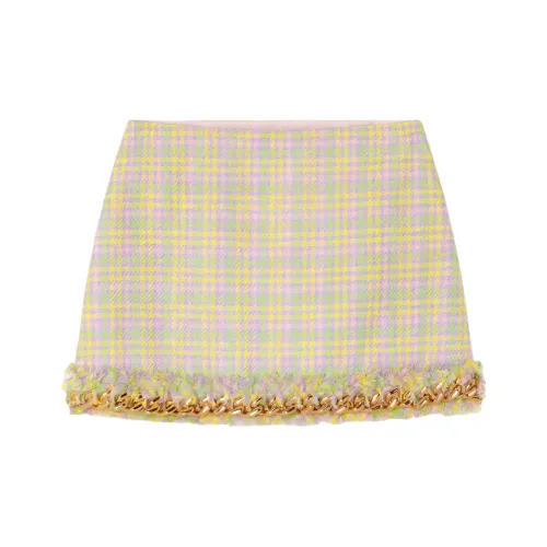 VERSACE SS22 Повседневные короткие юбки Женские Желтые