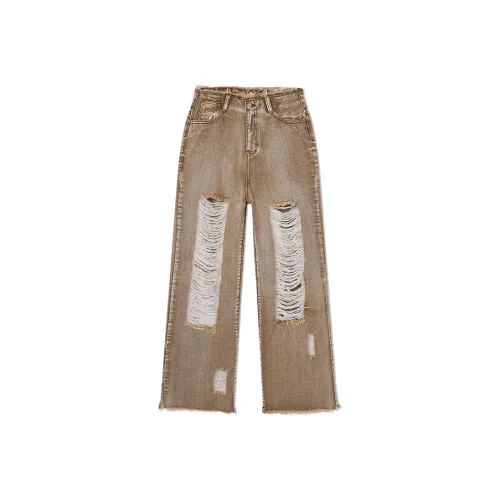 EPTISON WOMAN Хаки Женские Джинсы