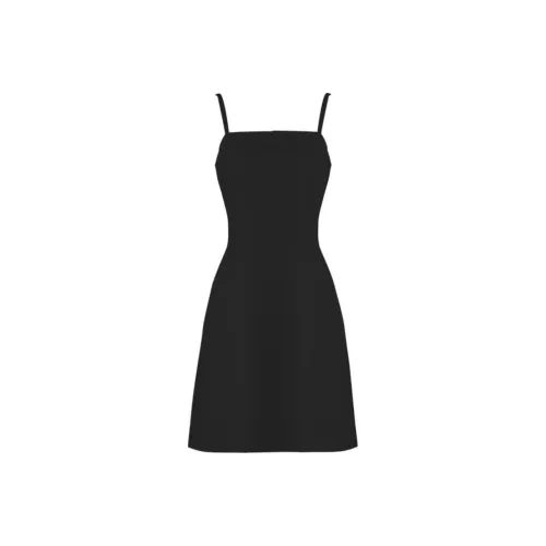 DPLAY Slip Платье Женское Классическое Черное