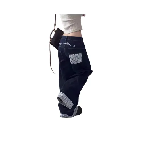 Мед Джинсовый Синий Унисекс Джинсы