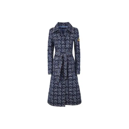 ETRO Синий Женские Длинные Платья с Рукавами