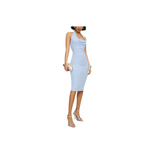 Reformation Zoisa KNIT Платье Slip Платье Женское Светло-Синий