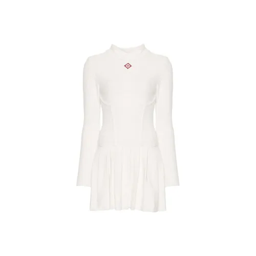 CASABLANCA Длинное платье с длинными рукавами женское белое