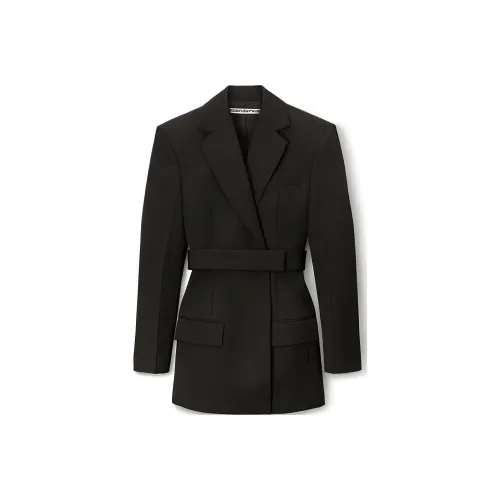 Alexander Wang Длинное платье с длинными рукавами женское черное