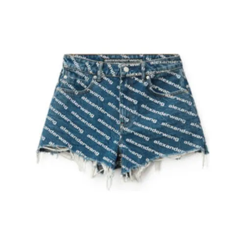 alexander wang Bite Синий Женские Джинсовые шорты