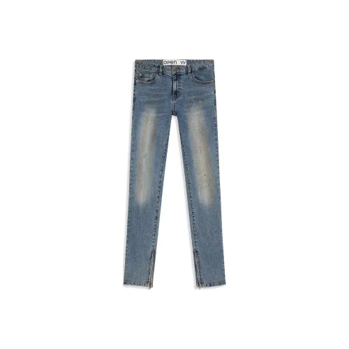 OPEN YY SS25 Джинсы Женские Blue
