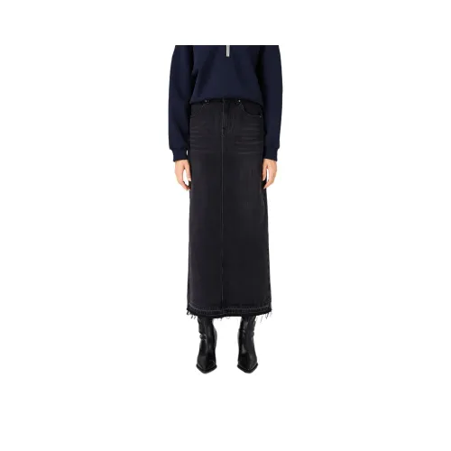 2XIST Denim Long Skirt Women's Black Gray